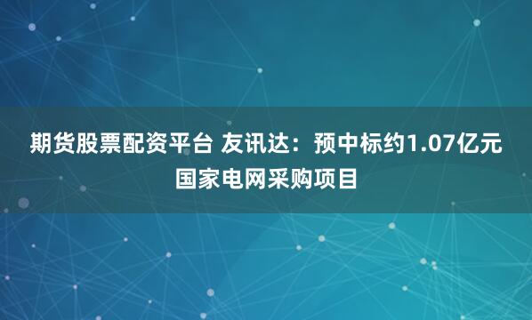 期货股票配资平台 友讯达：预中标约1.07亿元国家电网采购项目